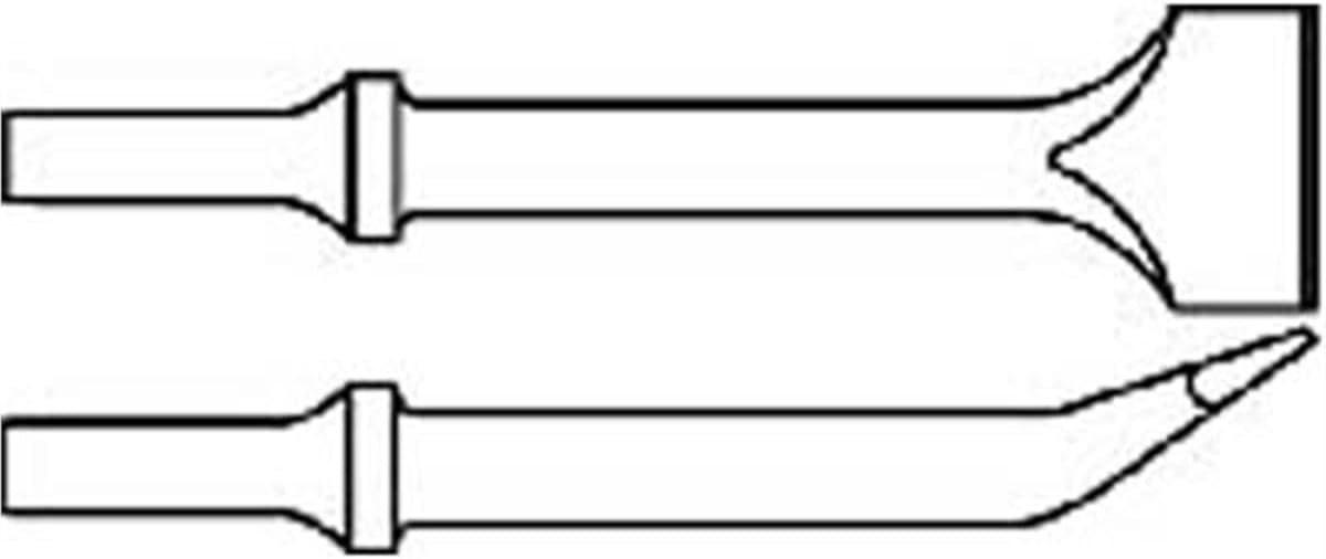 Ajax Tool Works A922 Pneumatic Bit. Angle Chisel.401 Shank Turn Type. Length 6