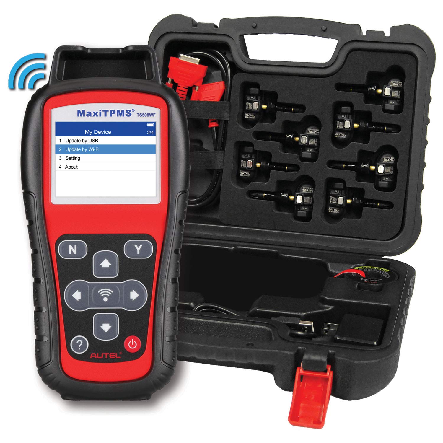 Autel MaxiTPMS TS508 TPMS Tire Pressure Sensor Tool – OBD2 Scanner With Free Updates & 1-Year Warranty
