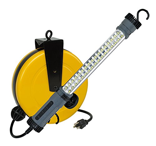 Professional Heavy Duty Retractable Reel Garage Shop Auto Repair LED Work  Drop Pulldown Light 1300 Lumens 8150MM Alert Stamping