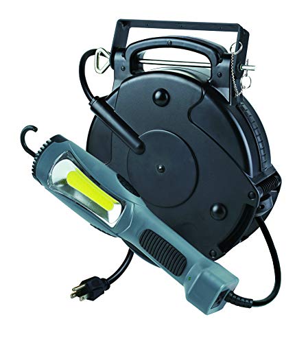 Professional Heavy Duty Retractable Reel Garage Shop Auto Repair LED Work Drop Pulldown Light 1300 Lumens 8150MM