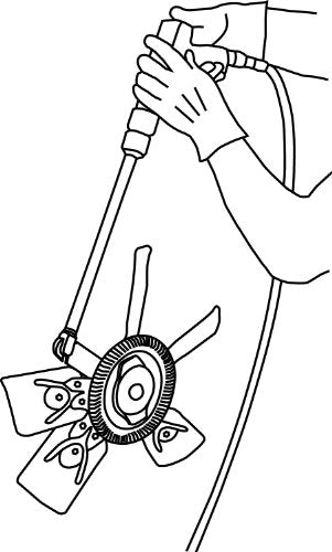Lisle 43300 Pneumatic Fan Clutch Wrench - MPR Tools & Equipment