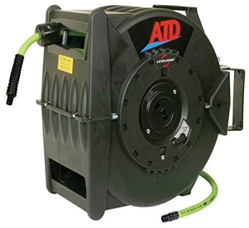 ATD Tools 31163 Levelwind Retractable Air Hose Reel with 3/8-Inch x 60-Feet  Premium Flexzilla Hose : : Tools & Home Improvement