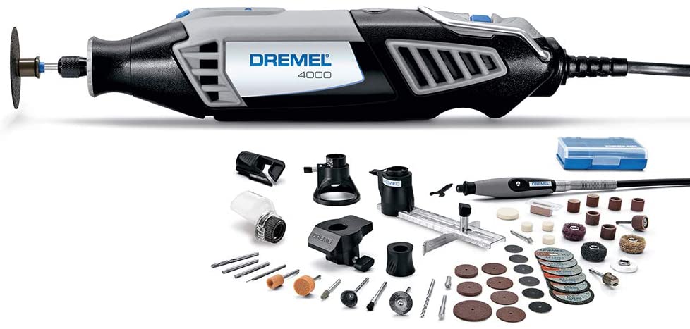 Dremel 4000 Variable Speed Electric Drill Grinder Rotary Tool 165W Multi  Accessory for Grinding, Cutting, Wood Carving, Sanding