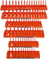 Hansen Global 92002 SAE & Metric, 2-Row Socket Tray Set - 6-Pieces, Orange - MPR Tools & Equipment