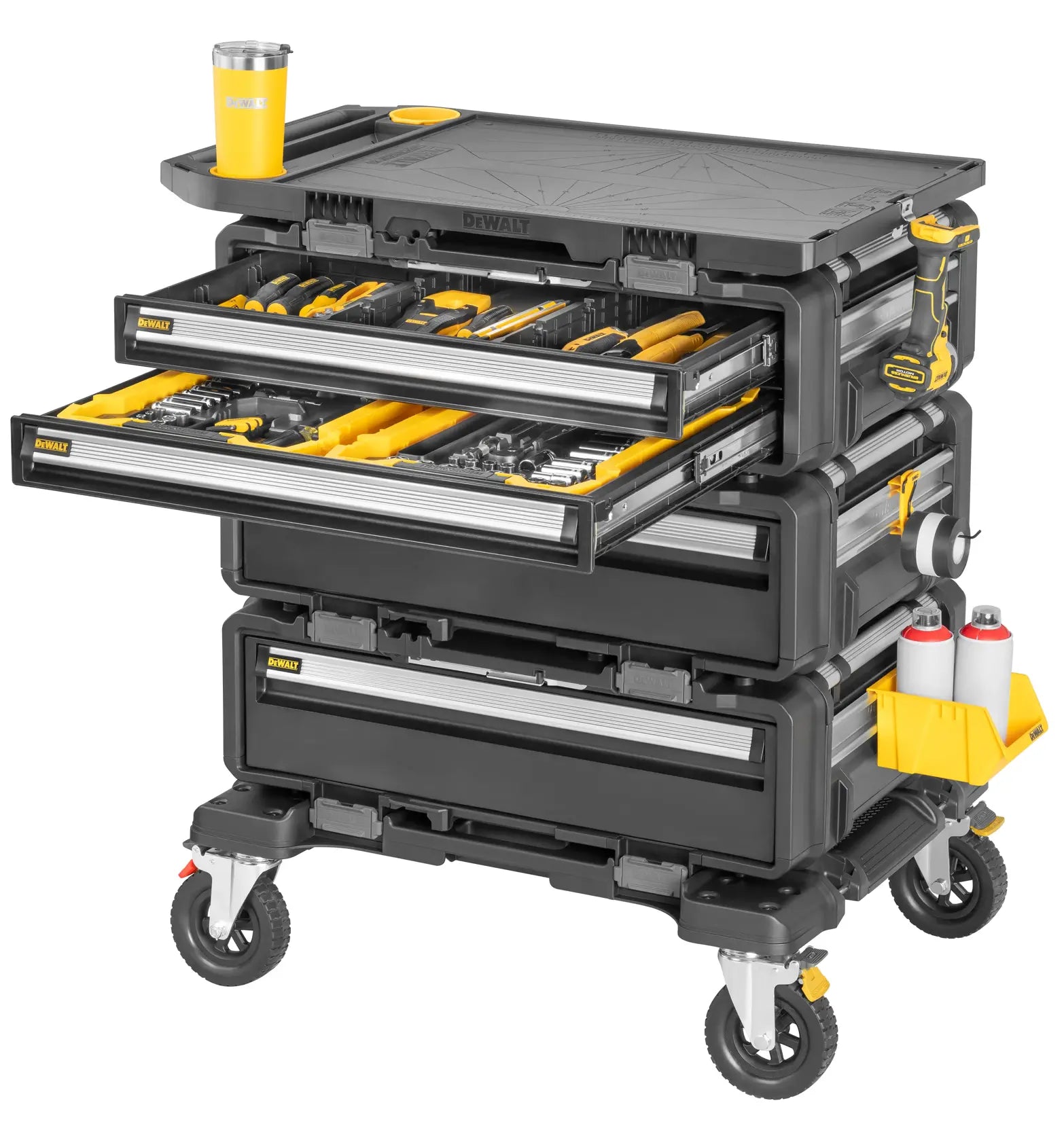 DEWALT ToughSystem Modular Stacking Toolboxes, Drawer Units, and Mobile Workstations