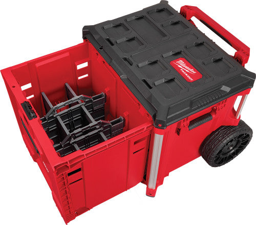 Milwaukee Tool 48-22-8420 Packout™ Modular Rolling Drawer Tool Box with Collapsible Handle, Includes Dividers/Tray, 9" Wheels, 250 lbs Capacity - MPR Tools & Equipment