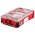 Milwaukee Tool PACKOUT First Aid Kit Type II closed with transparent lid and first aid sticker