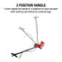 Sunex Tools 6635 3-position handle shown in all three positions for undercarriage maneuverability