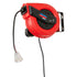 Lincoln Industrial 91039 60-ft retractable electric power cord reel with triple outlet connector and wall bracket