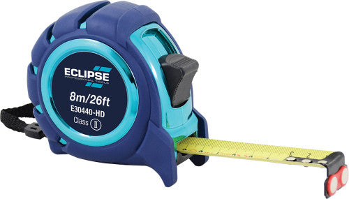 Eclipse E30440-HD 8m/26 Ft. Heavy Duty Metric & Imperial Magnetic Tape Measure - MPR Tools & Equipment