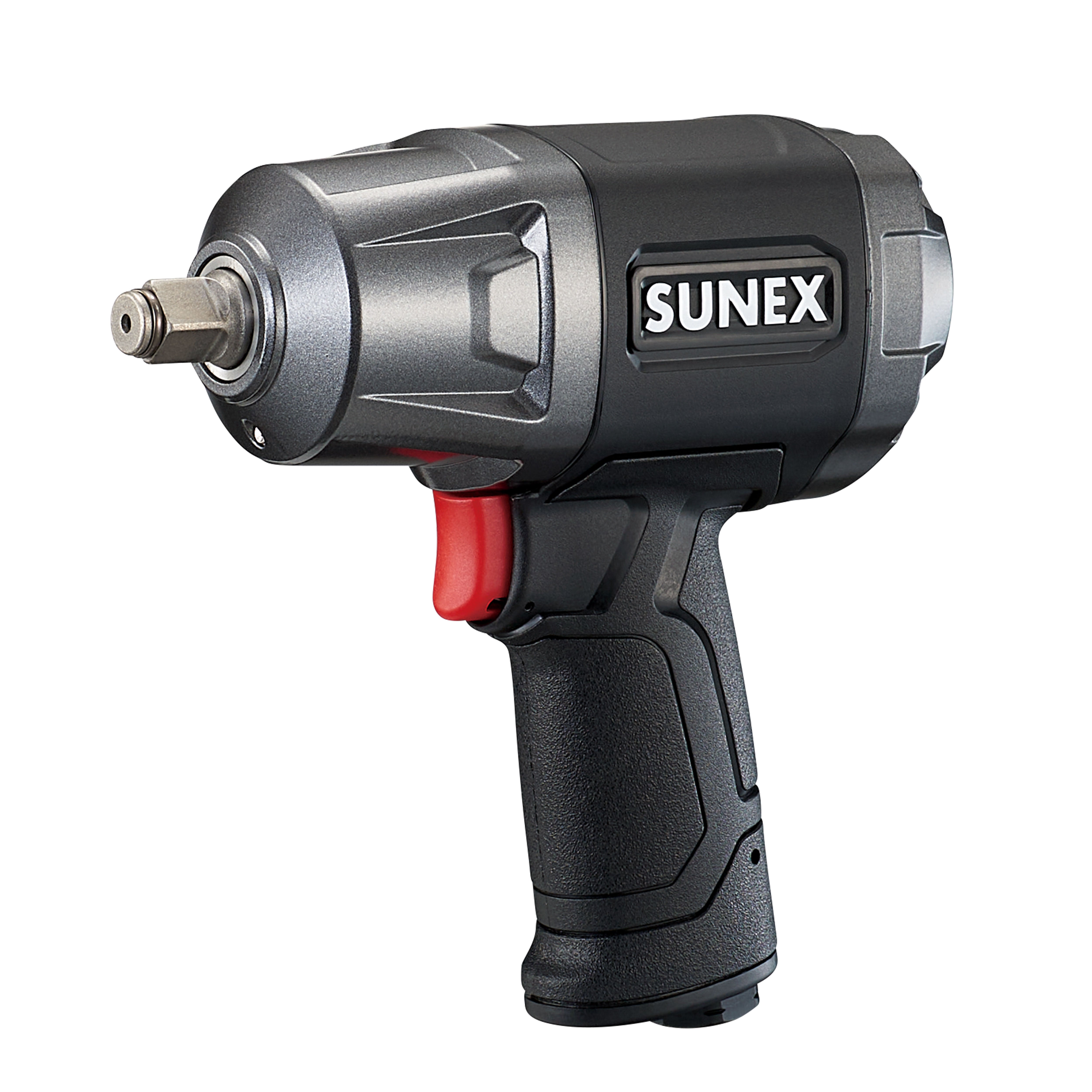 Sunex Tools SX1202 1/2-Inch Magnesium Composite Impact Wrench, side profile view on white background