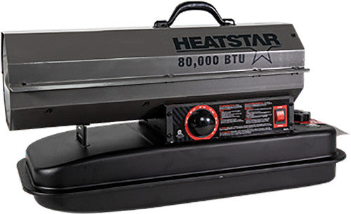 Mr. Heater F105501 HS80Kt forced Air Kerosene Heater, 80,000 Btu, Heats Up To 2,000 Sq. Ft., 6-Gal Tank Capacity - MPR Tools & Equipment