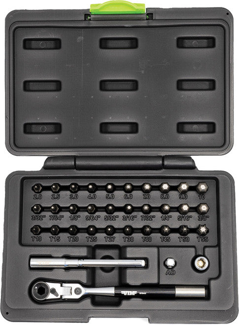 VIM Tools FRBB34 34-pc Ball Hex And Ball Torx Tool Kit - MPR Tools & Equipment