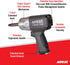 Aircat 1000-TH feature callout diagram highlighting Super Clutch Twin Hammer, 2 In. Extended Anvil, Ergonomic Handle, Composite Housing, and Flip Lever system