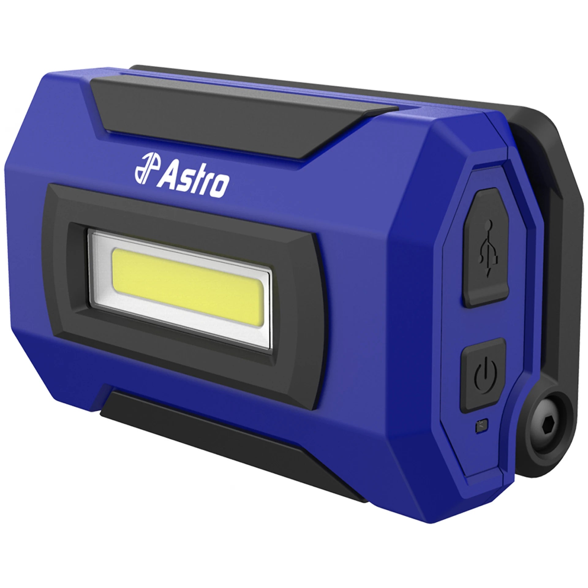 Astro Pneumatic AST-100SL Mini LED Flood Light - Angled Side View Showing Controls