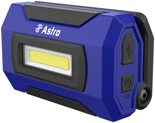 Astro Pneumatic AST-100SL Mini LED Flood Light - Side View Showing USB and Power Buttons