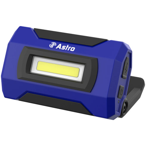Astro Pneumatic AST-100SL 1000 Lumen Rechargeable Mini LED Flood Light - Angled View with Magnetic Base