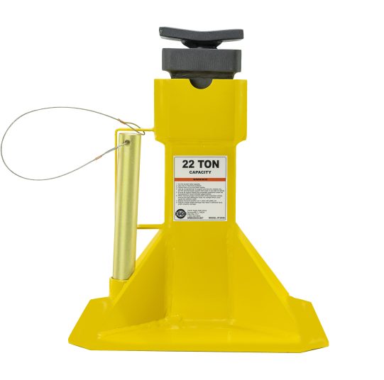 Esco 10456 Chandelles de 22 tonnes avec selle réglable de 5,1 cm (paire), 3 positions, hauteur : 15,5"/17,5"/20,5"
