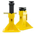 ESCO 10456 22-Ton Jack Stands Pair with Adjustable Screw Top Saddle, yellow powder-coated finish