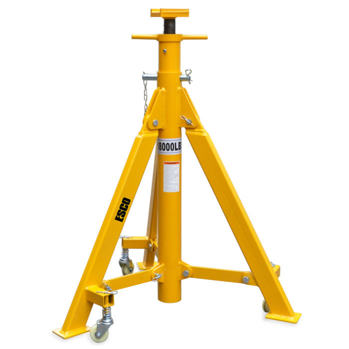 ESCO 10493 9-Ton High-Lift Jack Stand full view on white background