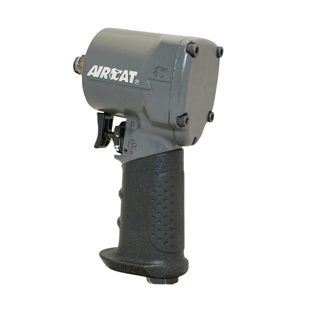 Aircat 1077-TH 3/8 In. Stubby Compact Impact Wrench - side view on white background