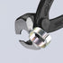 Knipex 10 99 I220 Ear Clamp Pliers close-up of front jaw gripping a 2-ear clamp