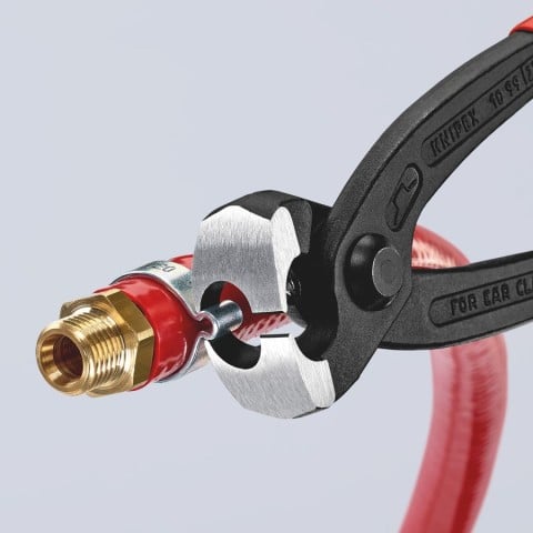 Knipex 10 99 I220 8-3/4" Ear Clamp Pliers with Front and Side Jaws