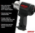 Aircat 1125 specs infographic - industry standard size/weight/power, 86 dBa quiet tuned exhaust, 1000 ft-lb max torque and 1250 ft-lb loosening torque