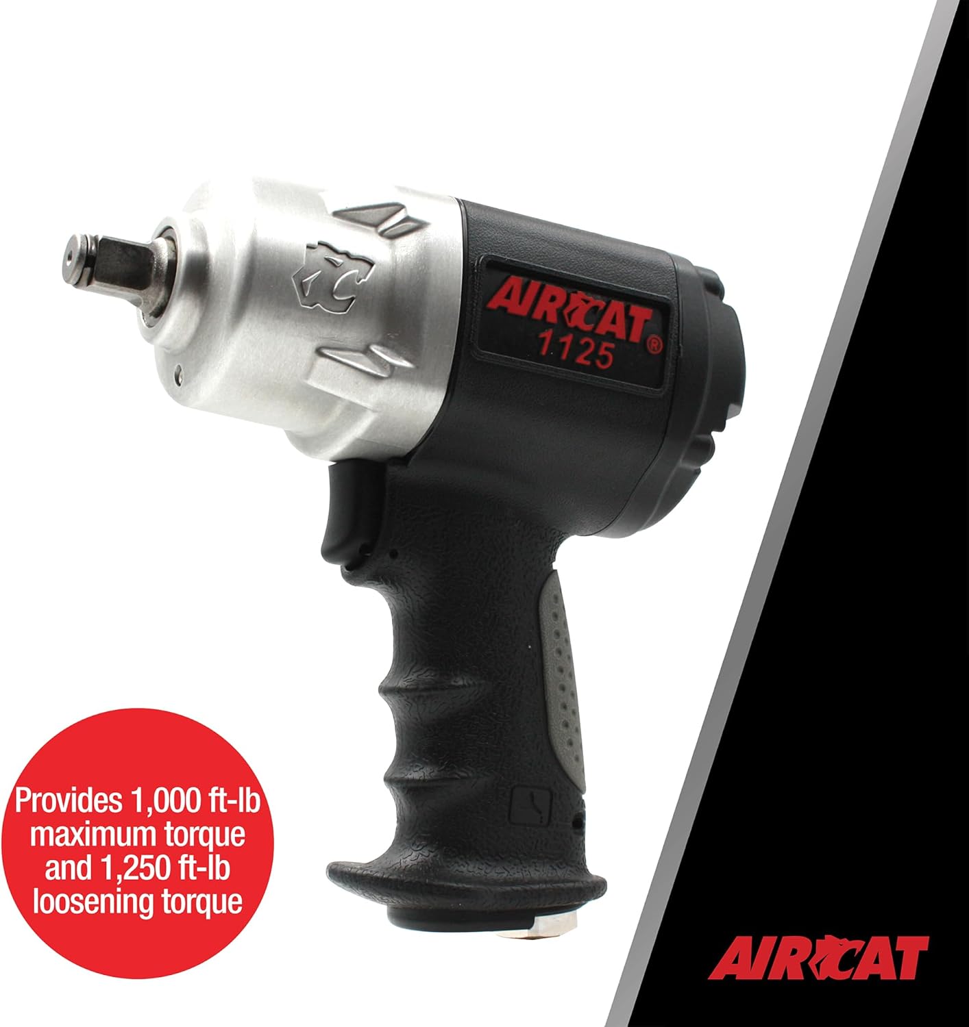 Aircat 1125 side view with torque callout - 1000 ft-lb maximum and 1250 ft-lb loosening torque