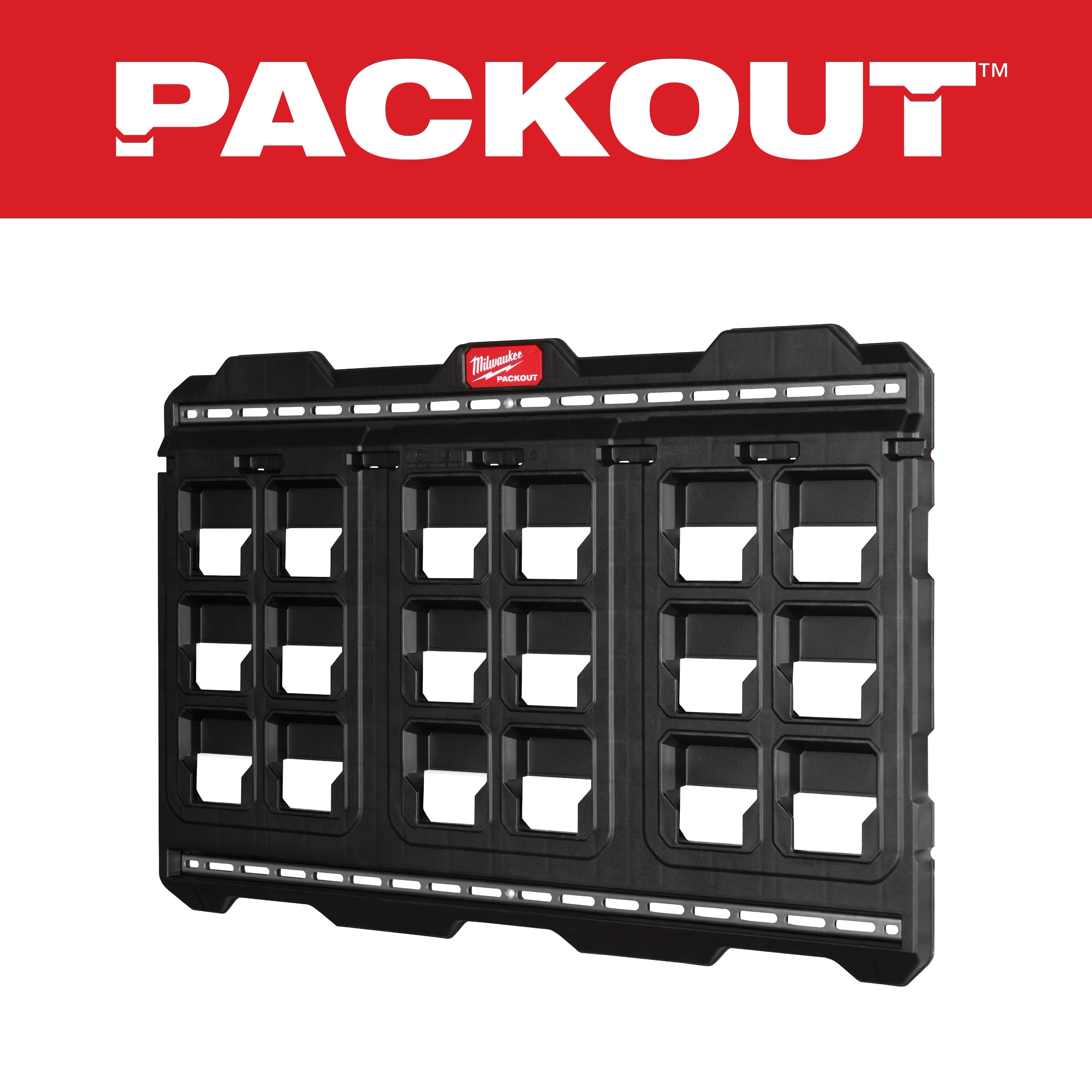 Milwaukee Tool 48-22-8497 PACKOUT Large Wall Plate front view