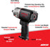 Aircat 1150 feature callout: twin hammer, flip lever, ergonomic handle, composite housing, quiet exhaust, swivel air inlet