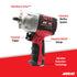 Aircat 1178-VXL 1/2 in Impact Wrench feature callout diagram highlighting Vibrotherm Drive, patented muffler, trigger, and grip design