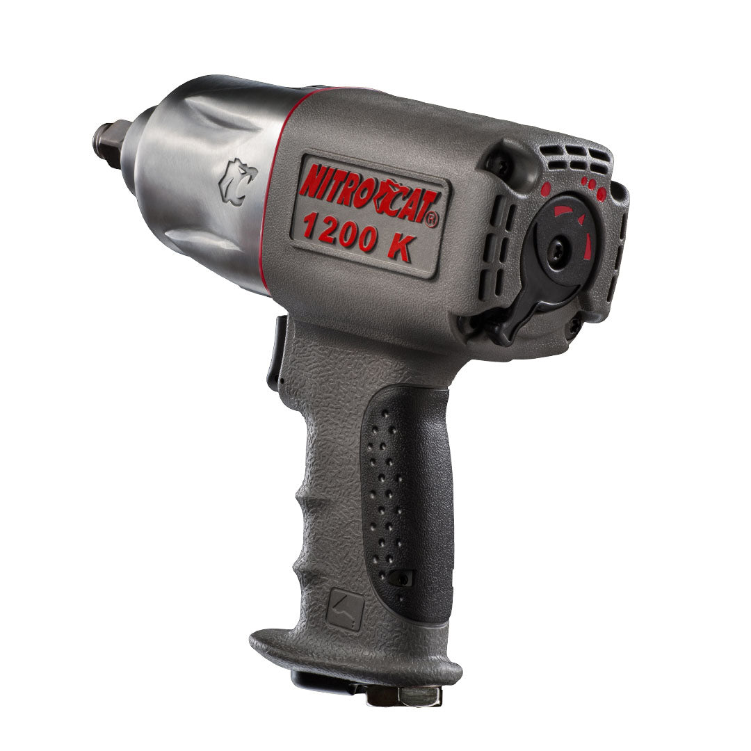 Aircat NitroCat 1200-K 1/2" Twin Clutch Air Impact Wrench, front angle view on white background