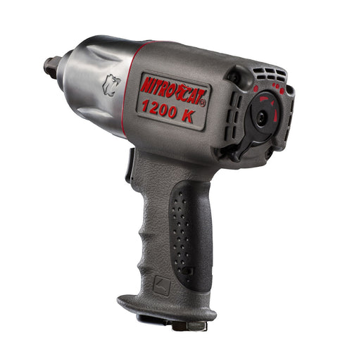 Aircat NitroCat 1200-K 1/2" Twin Clutch Air Impact Wrench, front angle view on white background