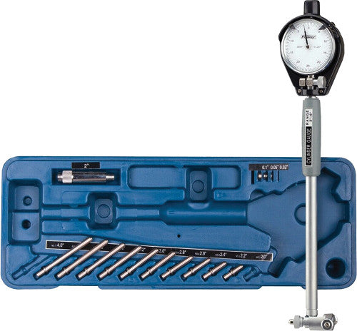Fowler Precision 72-646-300-0 Dial Cylinder Bore Gauge Set with Carbide Anvils, 2"-6" Range - MPR Tools & Equipment