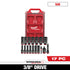 Milwaukee Tool 49-66-6800 17pc SHOCKWAVE 3/8 in Drive SAE Deep Well Impact Socket Set with PACKOUT Organizer