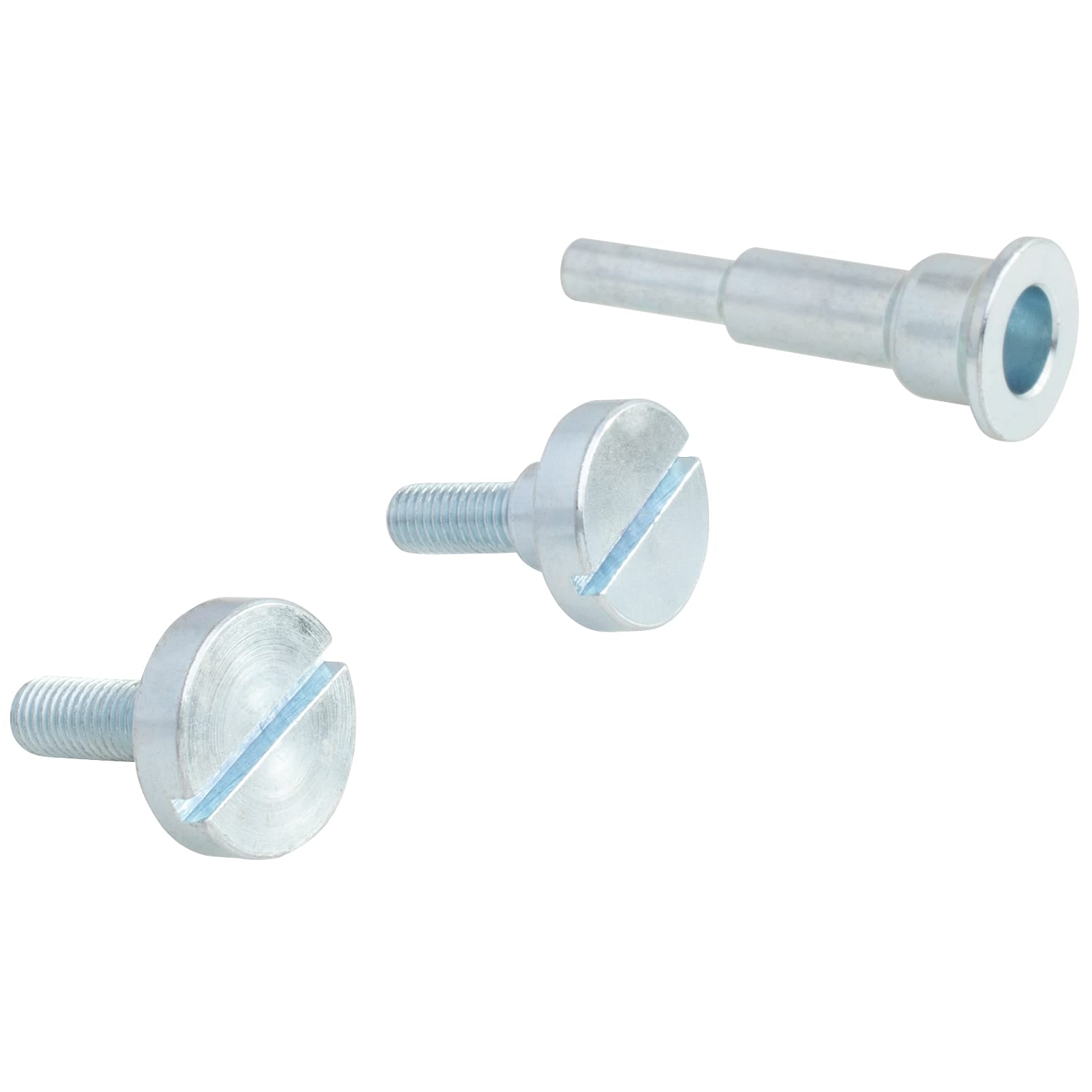 Shark 12935 Mandrel with Shoulder Screw - three-piece set alternate angle on white