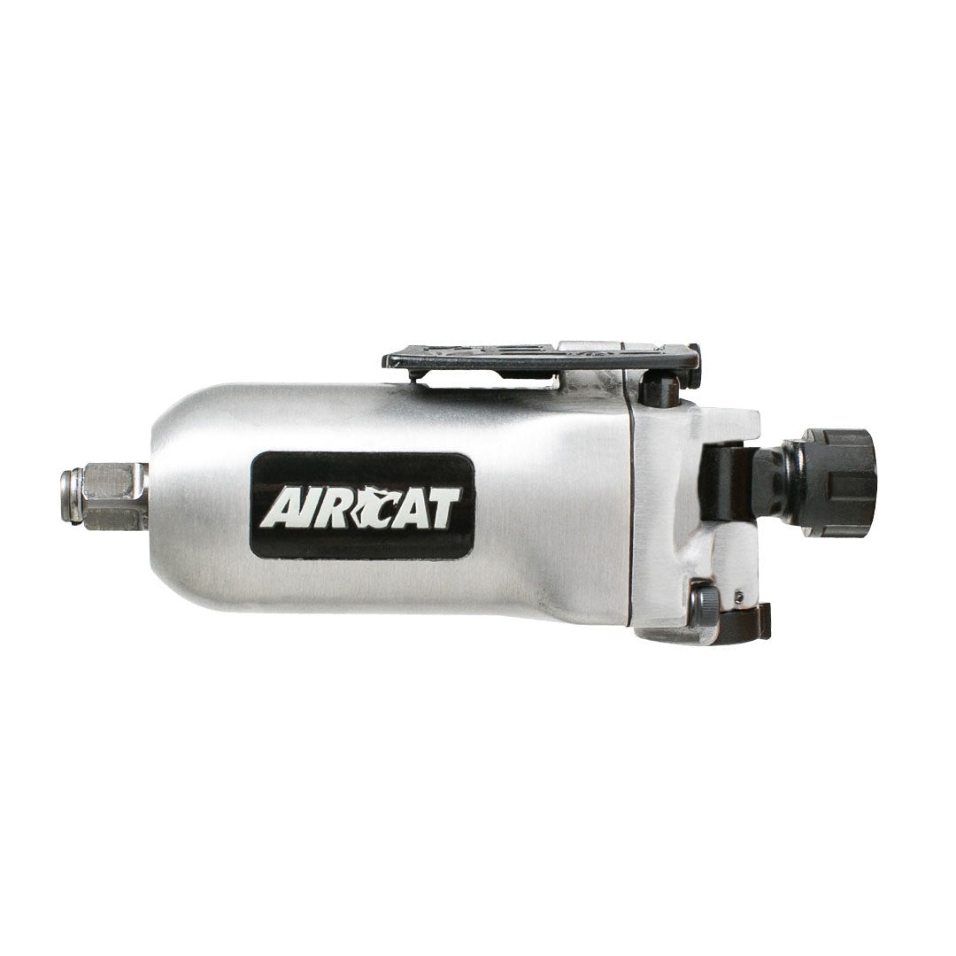 Aircat 1320 3/8" Mini Butterfly Impact Wrench side view on white background