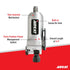 Aircat 1320 feature callout diagram: twin hammer mechanism, built-in swivel air inlet, 3-position power management switch, 5.4" overall length