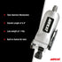 Aircat 1320 key specs infographic: twin hammer mechanism, 5.4" length, 1.1 lbs, built-in swivel air inlet