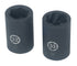 Lisle 13550 33mm Truck Lug Nut Socket Set - 6-Point Hex and Left-Hand Twist Sockets