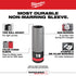 Milwaukee Tool SHOCKWAVE Lug Nut Socket features thin wall design, color-coded gray sleeve, non-marring protection, and stamped ink-filled markings