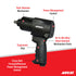 Aircat 1431 Impact Wrench labeled diagram: Twin Hammer Mechanism, Power Management Control, Ergonomic Grip, Ni-Cr-Mo Alloy Steel, Cross Bolt Forward/Reverse