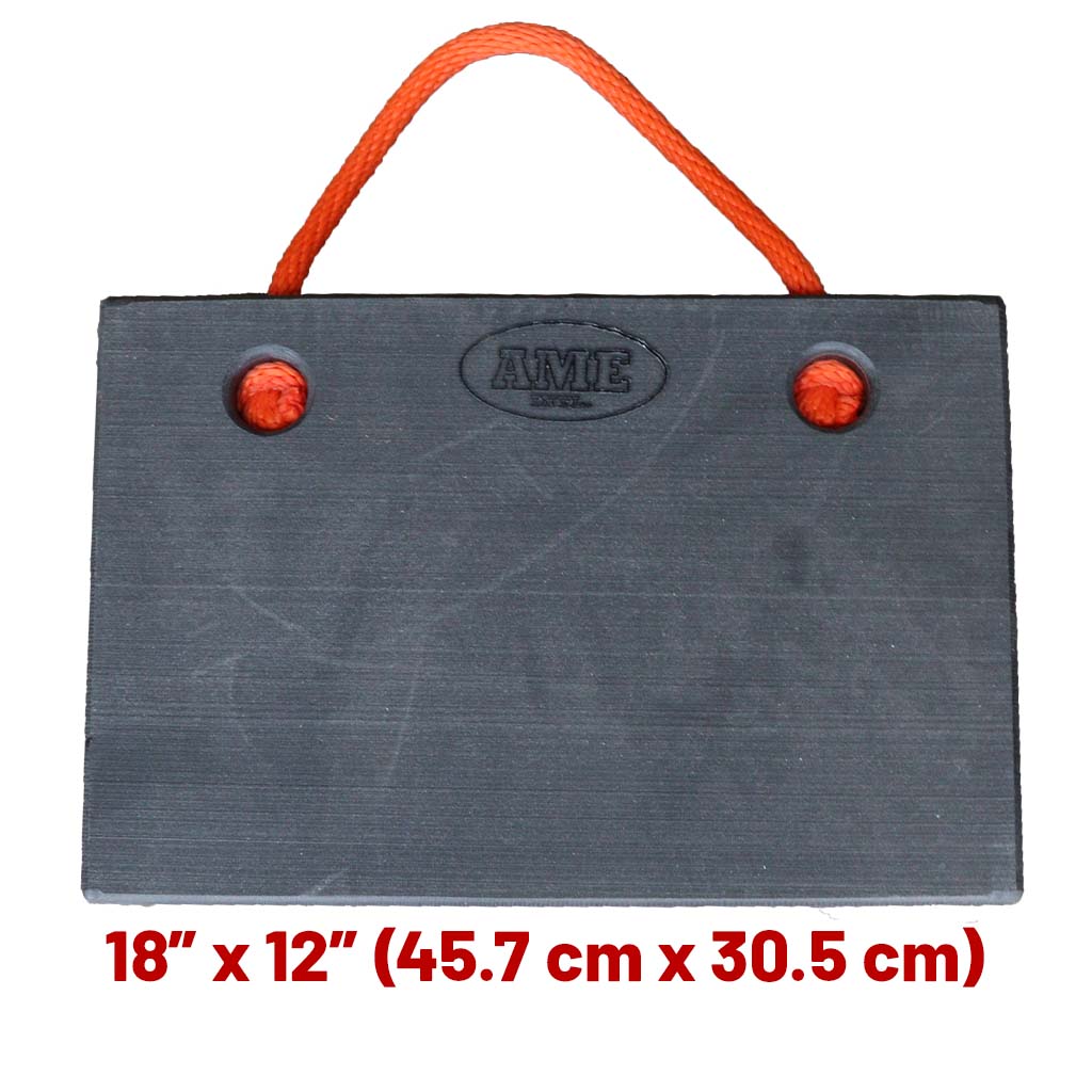 AME International 14466 Titan Jack Plate with Non-Skid Surface, 18" x 12" dimensions shown