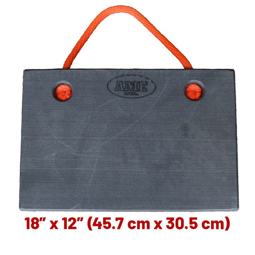 AME International 14466 Titan Jack Plate with Non-Skid Surface, 18" x 12" dimensions shown