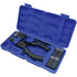 Astro Pneumatic AST-1455 Hand Rivet Stud Setter Kit open in blue carrying case with mandrel set