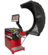 Coats 1500-3D Direct Drive Wheel Balancer side view showing hood, spindle, and LED display