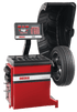 Coats 1500 Direct Drive Wheel Balancer with LED display console and tire guard open, front view