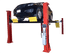 Coats 2-post vehicle lift with a black SUV raised on platform arms