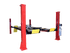 Coats red 4-post vehicle lift platform with drive-on runways, no vehicle